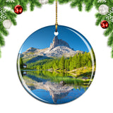 Lago Federa Dolomites Italy Christmas Ornament