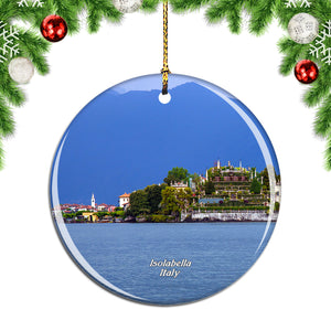 Lago Maggiore Isolabella Italy Christmas Ornament