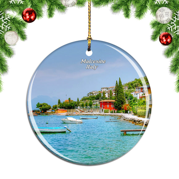 Malcesine Garda Italy Christmas Ornament