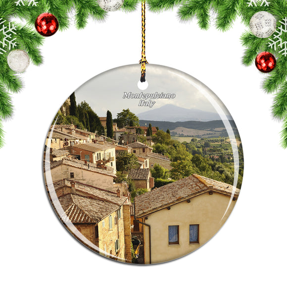 Montepulciano Italy Christmas Ornament