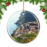 Monterosso Cinque Terre Italy Christmas Ornament