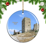 Palermo Castle Italy Christmas Ornament