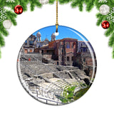 Roman Theatre Catania Italy Christmas Ornament