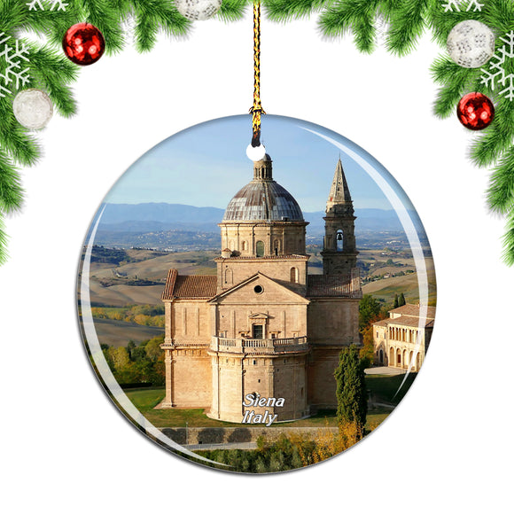 San Biagio Church Siena Italy Christmas Ornament