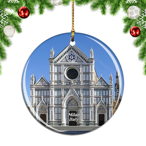 Santa Croce Church Florence Italy Christmas Ornament