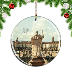 Turin Square Italy Christmas Ornament