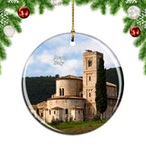 Tuscany Prato Abbey Italy Christmas Ornament