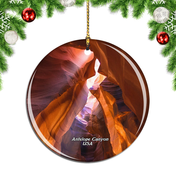 USA America Antelope Canyon Christmas Ornament