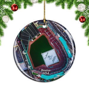 USA America Fenway Park Boston Christmas Ornament