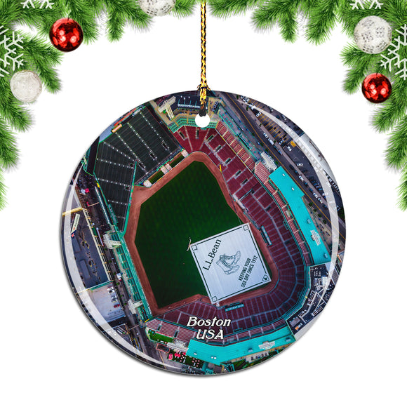 USA America Fenway Park Boston Christmas Ornament