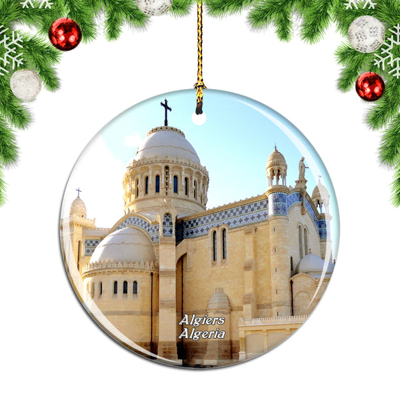 Basilica of Our Lady of Africa Algiers Algeria Christmas Ornament