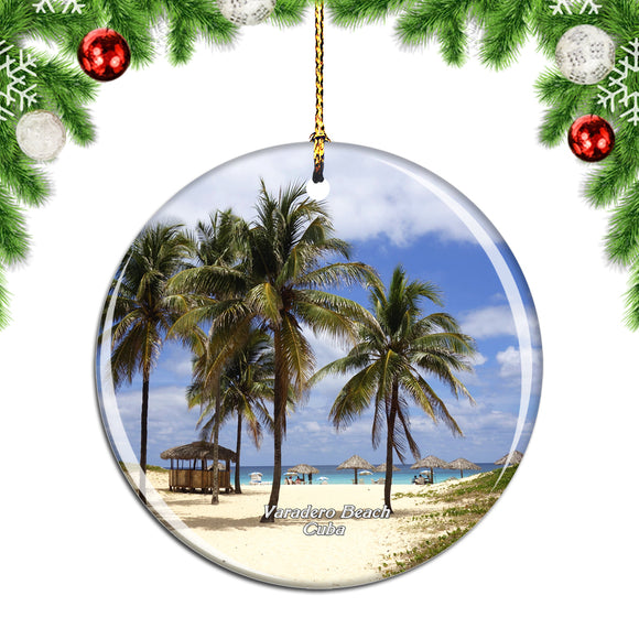 Varadero Beach Cuba Christmas Ornament