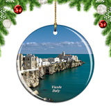 Vieste Italy Christmas Ornament