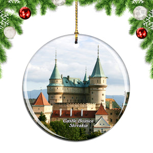 Castle Bojnice Slovakia Christmas Ornament