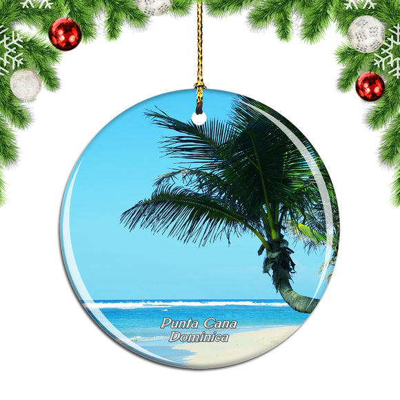 Bavaro Beach Punta Cana Dominica Christmas Ornament