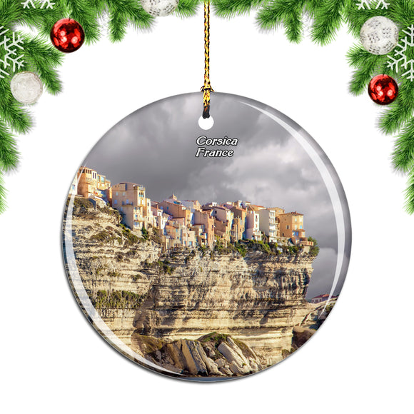 France Bonifacio Corsica Christmas Ornament