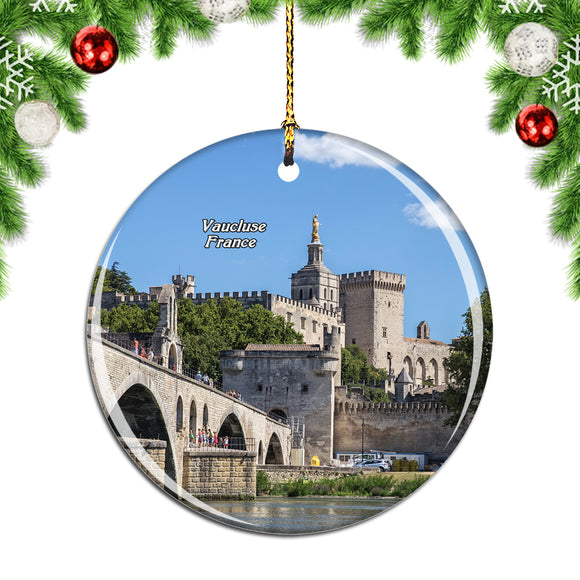 France Bridge Of Avignon Vaucluse Christmas Ornament