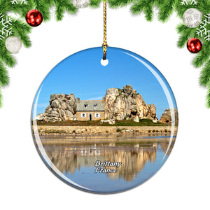 France Brittany Atlantic Coast Christmas Ornament