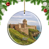 France Brittany Castle Christmas Ornament