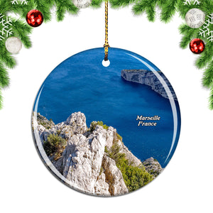 France Calanque Marseille Christmas Ornament