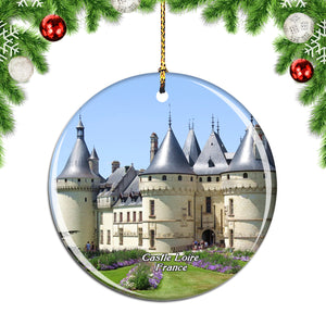 France Castle Loire Christmas Ornament