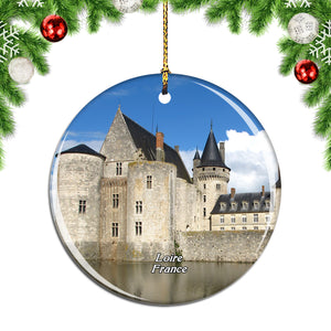 France Castle Sully Sur Loire Christmas Ornament