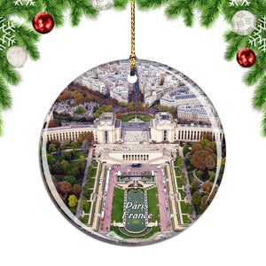 France Chaillot's Palace Paris Christmas Ornament