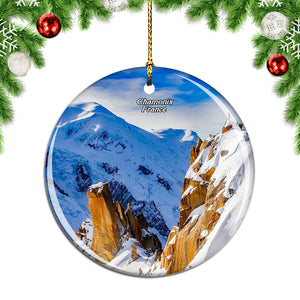 France Cosmiques Ridge Chamonix Christmas Ornament