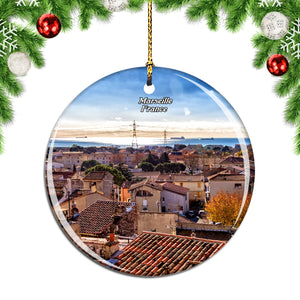 France Fos-Sur-Mer Marseille Christmas Ornament