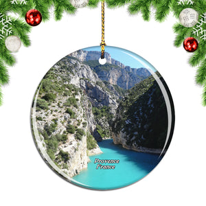 France Gorge Du Verdon Provence Christmas Ornament