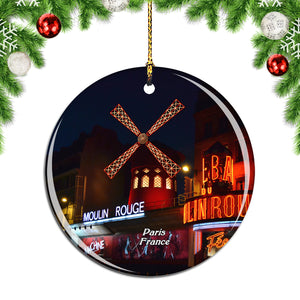 France Moulin Rouge Paris Christmas Ornament