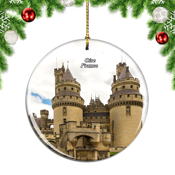 France Pierrefonds Castle Oise Christmas Ornament