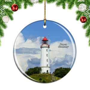 Germany Baltic Sea Hiddensee Lighthouse Rugen Christmas Ornament