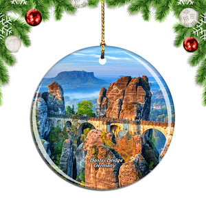 Germany Bastei Bridge Christmas Ornament