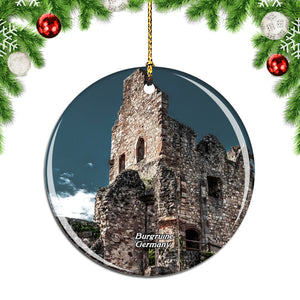 Germany Castle Burgruine Christmas Ornament