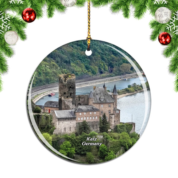 Germany Castle Katz Christmas Ornament