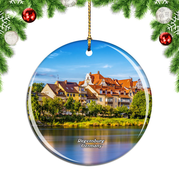 Germany Danube Regensburg Christmas Ornament