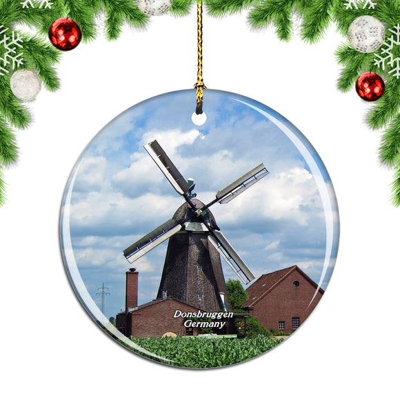 Germany Donsbruggen Windmill Christmas Ornament