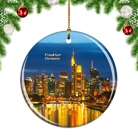 Germany Frankfurt Am Main Christmas Ornament