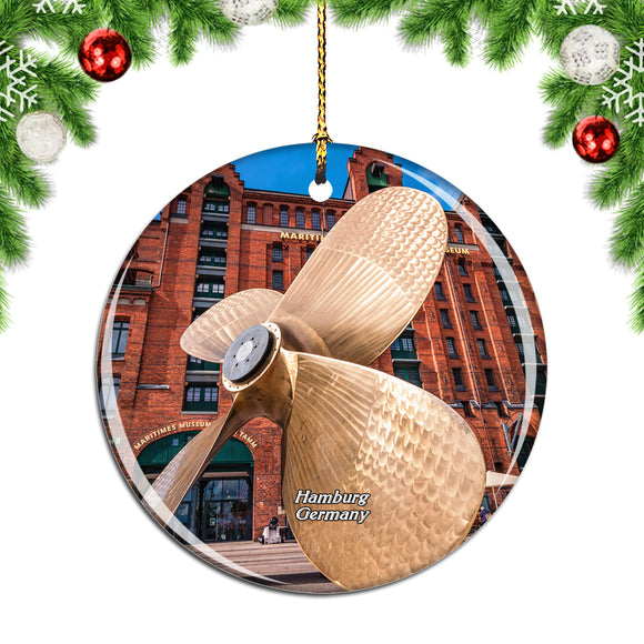 Germany Hamburg Speicherstadt (2) Christmas Ornament