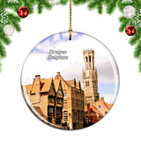 Belgium Belfort Bruges Christmas Ornament