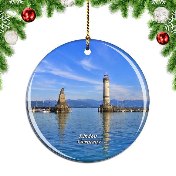 Germany Lake Constance Lighthouse Lindau Christmas Ornament