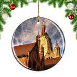 Belgium Cathedral Bruges Christmas Ornament