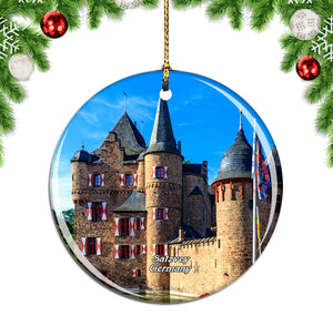 Germany Satzvey Castle Christmas Ornament