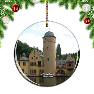 Mespelbrunn Castle Germany Christmas Ornament