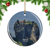 Monastery Meteora Greece Christmas Ornament