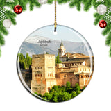 Spain Alhambra Palace Castle Charles V Granada Andalusia Christmas Ornament