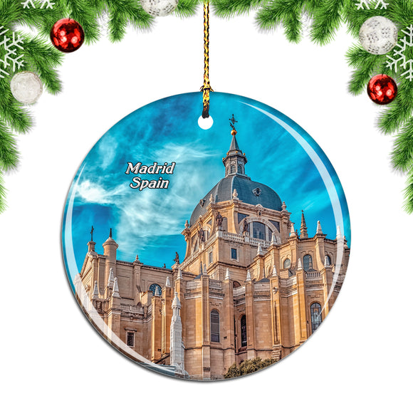 Spain Almudena Cathedral Madrid Christmas Ornament