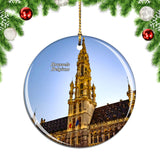 Belgium City Hall of Brussels Christmas Ornament