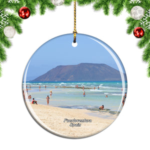 Spain Beach Fuerteventura Christmas Ornament